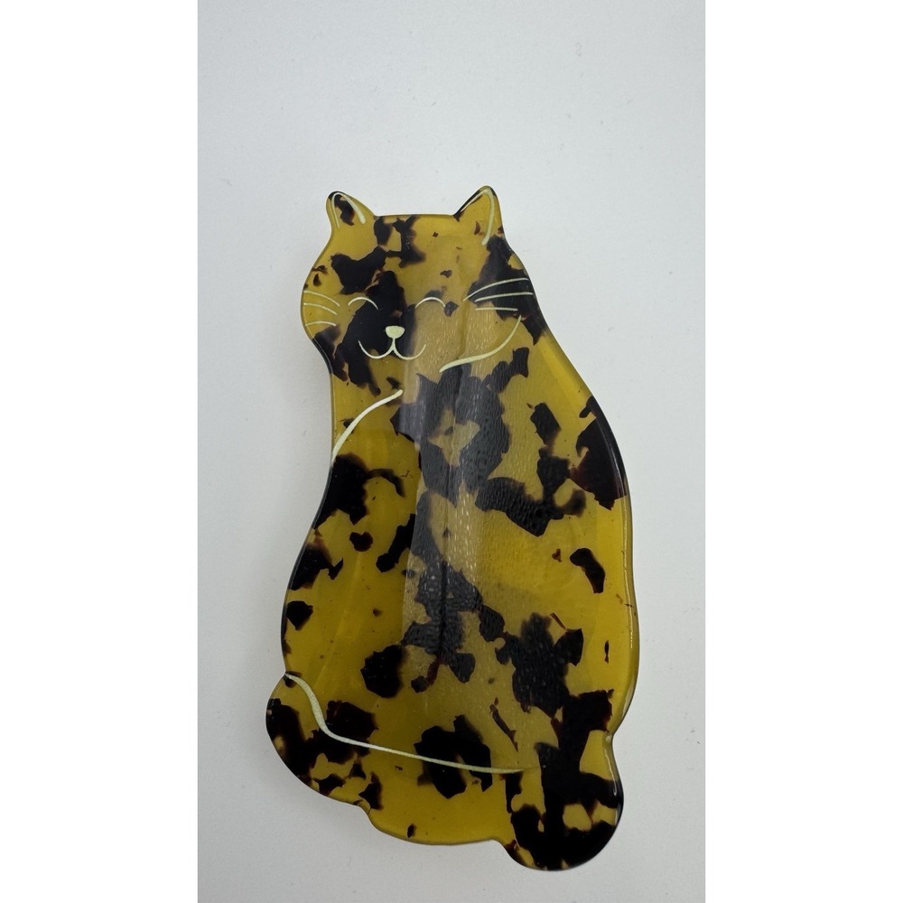 Cat Faux Tortoise Shell Hair Accessory Clamp Clip Claw Large‎